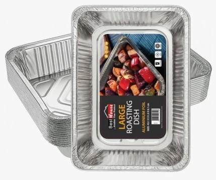 Aluminium Oven Tray W/lids  Pack of 3